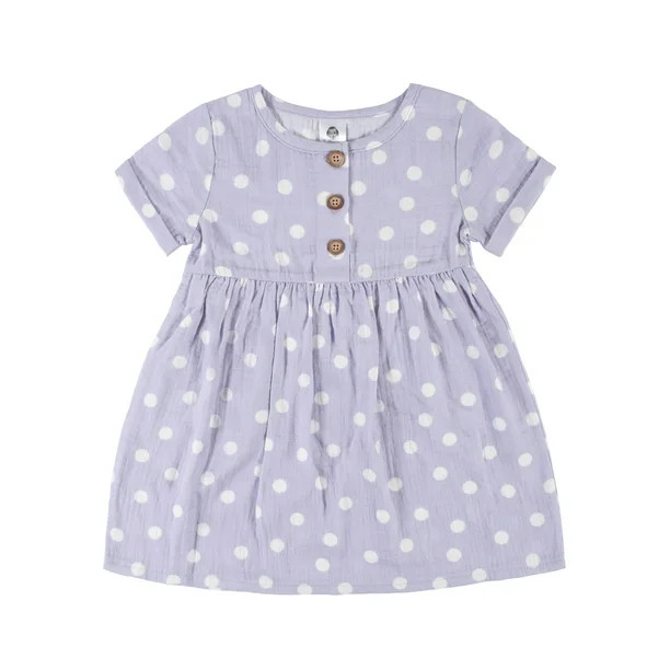 Modern Moments by Gerber Baby & Toddler Girls Short Sleeve Dress, (12M - 5T) - Walmart.com | Walmart (US)