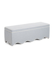 54.5x18 Scalloped Storage Bench | Furniture & Lighting | Marshalls | Marshalls