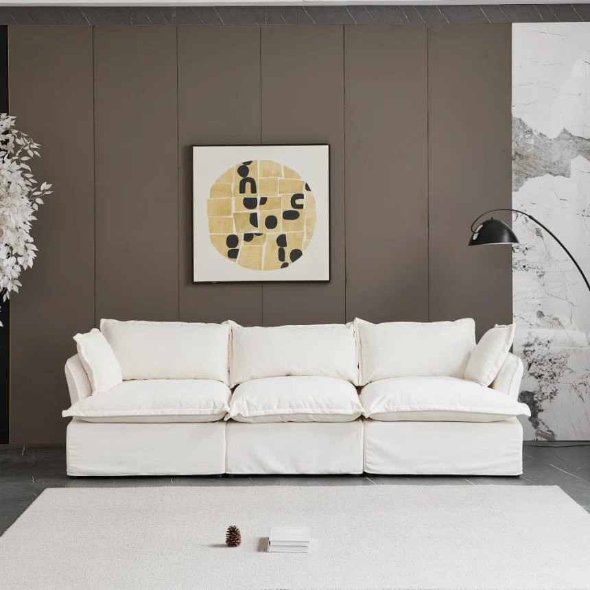 Mahamood Upholstered Sofa, Modular Sectional Sofa Cloud Couch for Living Room Bedroom | Wayfair North America