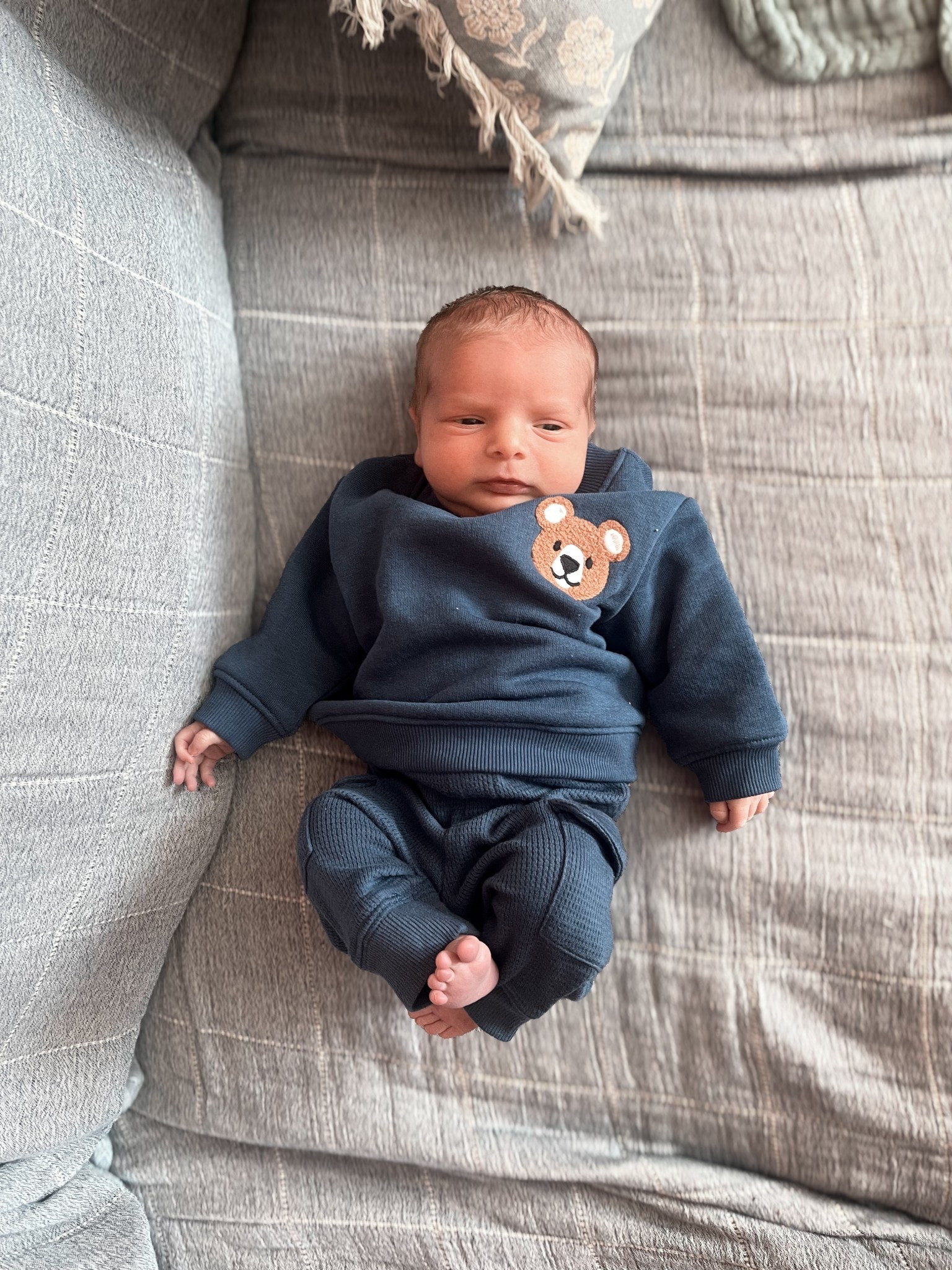 Cozy newborn snuggles and the sweetest teddy bear newborn outfit🧸💙

#LTKBump #LTKKids #LTKBaby