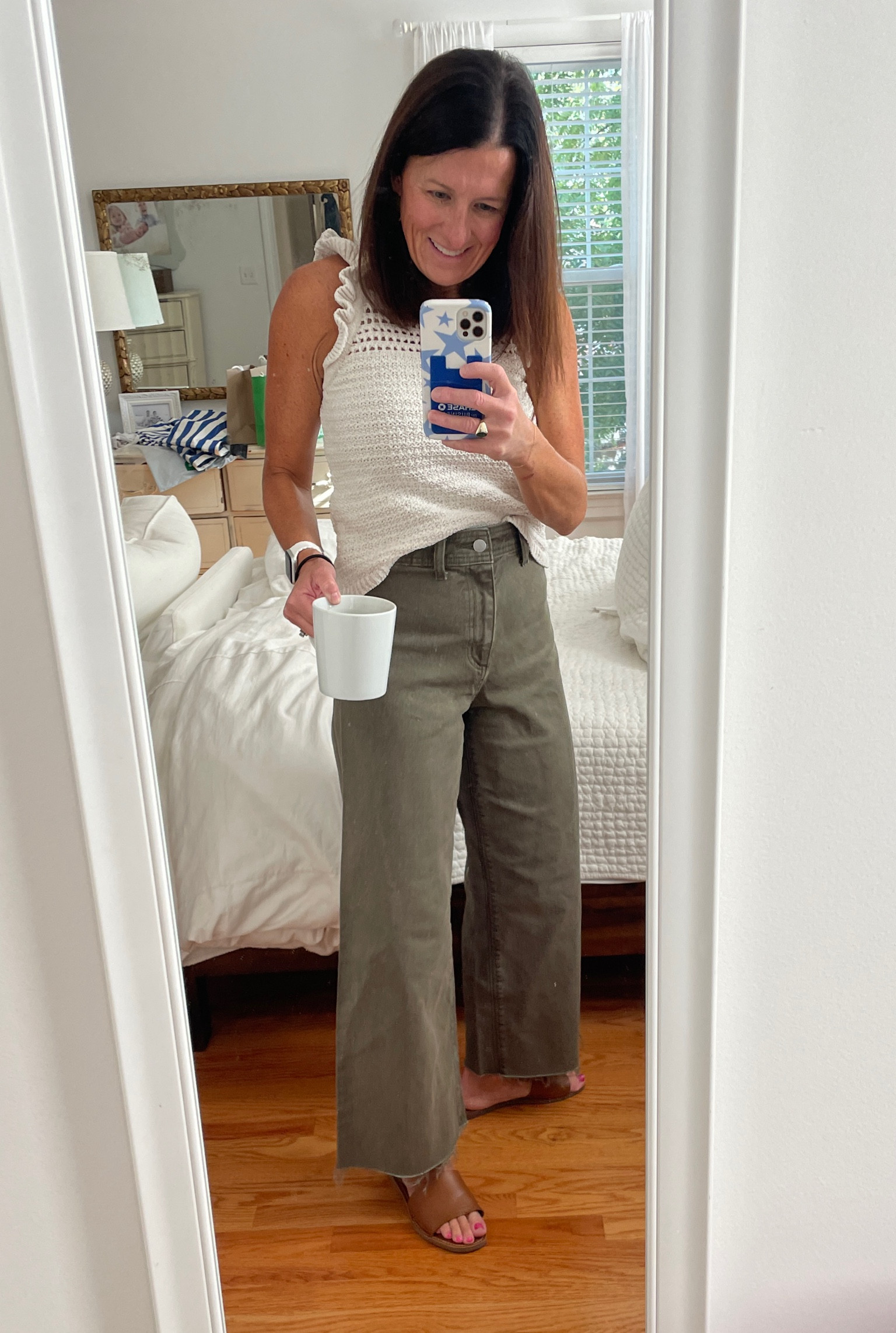 Loving these jeans from Target! ❤️ A little long for me so I cut the bottoms - actually like them better this way! They come in several colors - I’m going to have to stock up for the fall! PS - size UP in these! I’m wearing an older top from Madewell - I’ll include some other similar options if you like this look! 