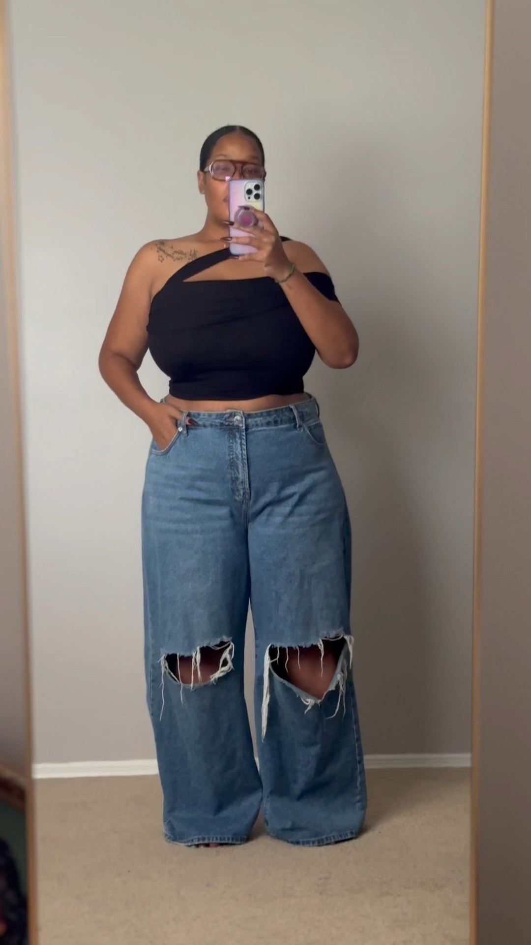 Jeans and a cute top is always my go to. Wearing a XL in the top and 20 in the bottoms 

#LTKPlusSize #LTKStyleTip #LTKFindsUnder100