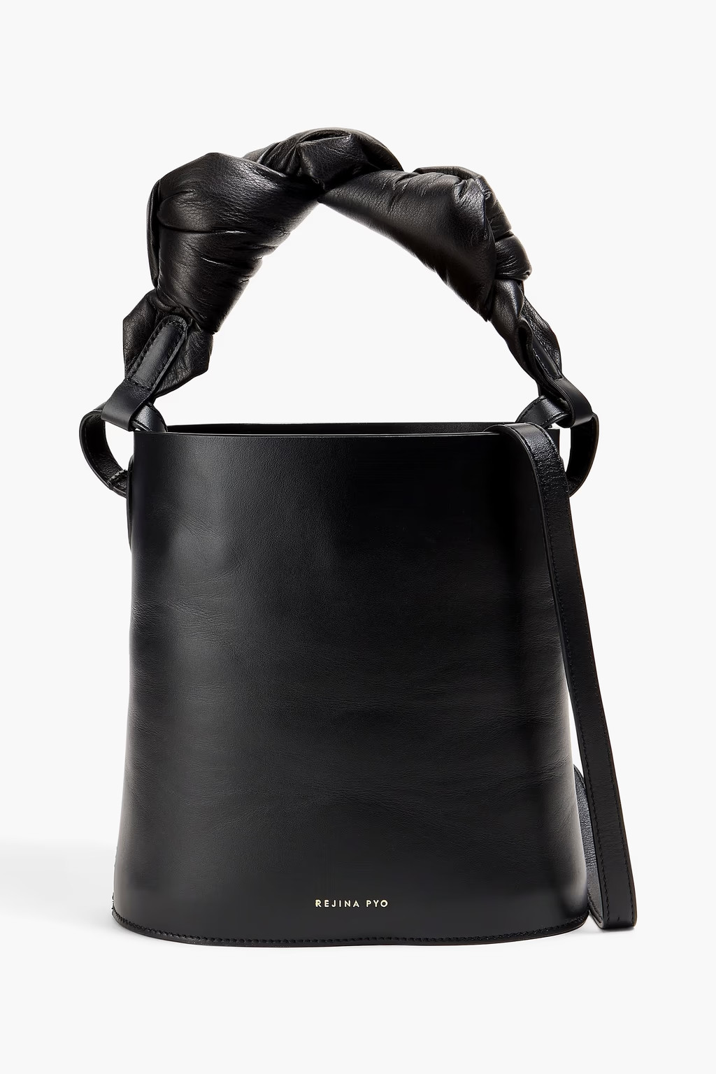 Knotted leather bucket bag | The Outnet (UK and Europe)