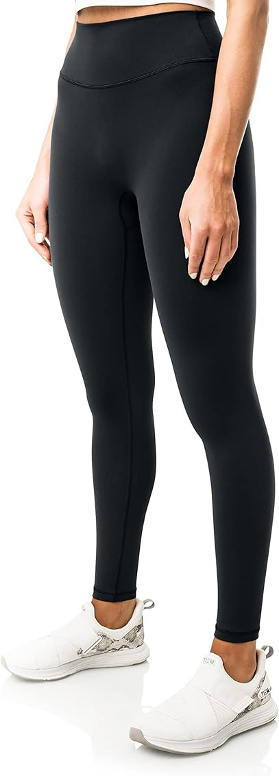 Kamo Fitness Serenity No Front Seam Leggings 25" Inseam Yoga Pants High Waisted Soft Workout Tigh... | Amazon (US)