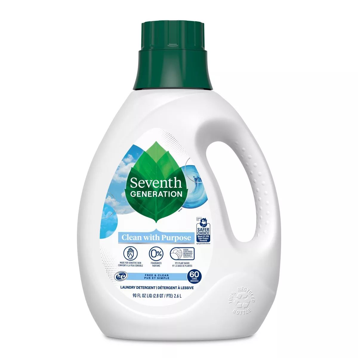 Seventh Generation Liquid Laundry Detergent - Free & Clear | Target