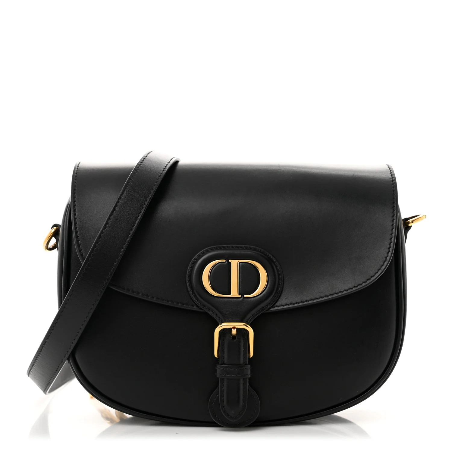 Box Calfskin Medium Bobby Flap Black | FASHIONPHILE (US)