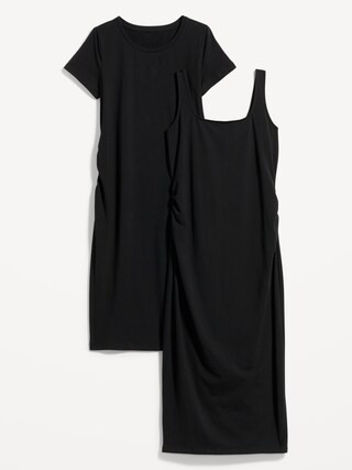 Maternity 2-Pack Jersey-Knit Bodycon Dress | Old Navy (US)