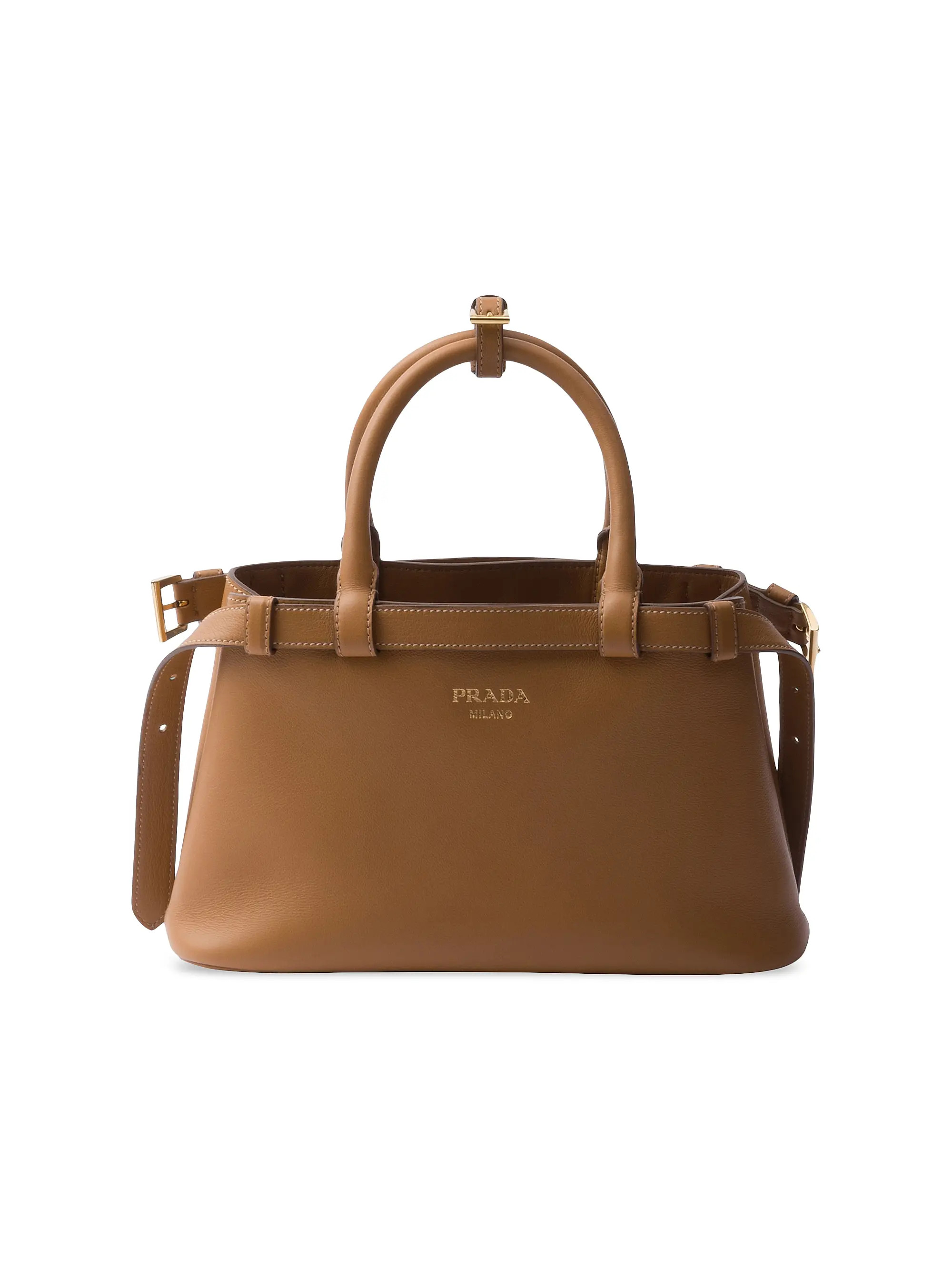 Buckle Small Leather Handbag with Double Belt | Saks Fifth Avenue