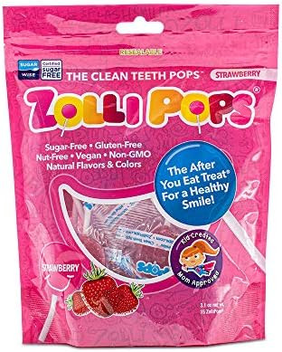 Zollipops Clean Teeth Lollipops AntiCavity Sugar Free Candy with Xylitol for a Healthy Smile Grea... | Amazon (US)