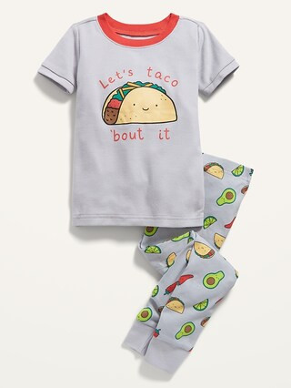 Unisex "Let's Taco 'Bout It" Pajama Set for Toddler & Baby | Old Navy (US)