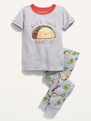 Unisex &#x22;Let&#x27;s Taco &#x27;Bout It&#x22; Pajama Set for Toddler &#x26; Baby | Old Navy (US)
