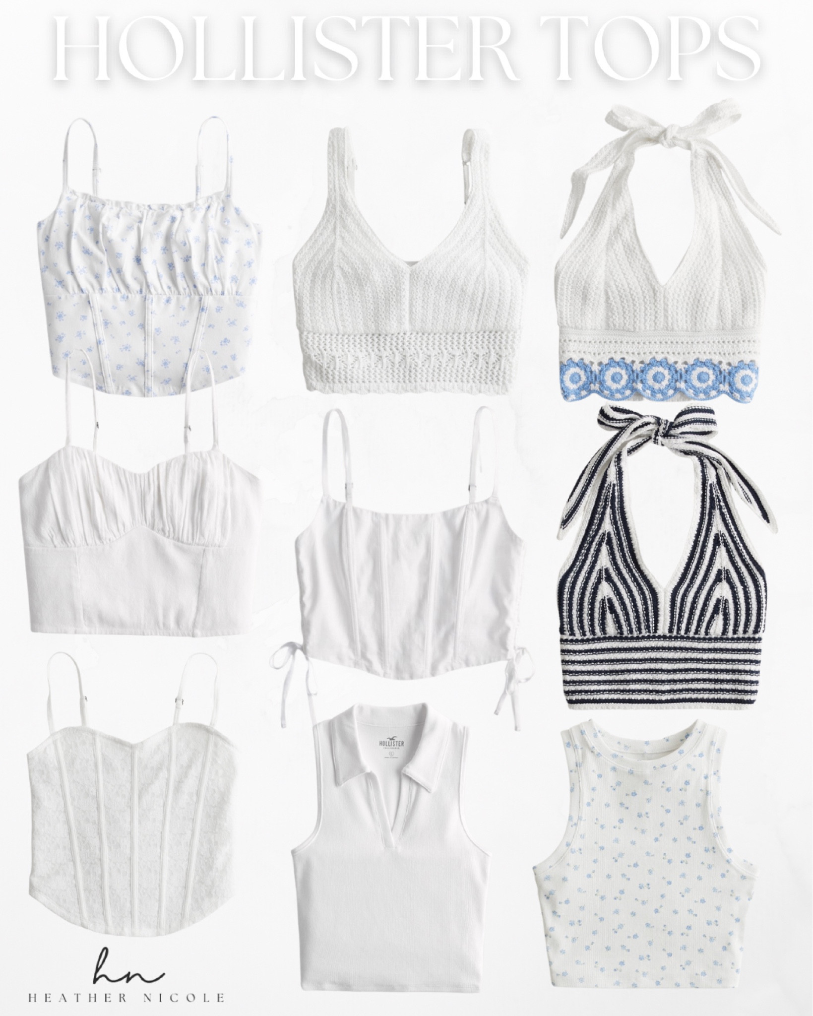 Hollister summer shop tops