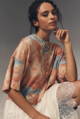 The Goldie Crew-Neck Cashmere Sweater | Anthropologie (US)