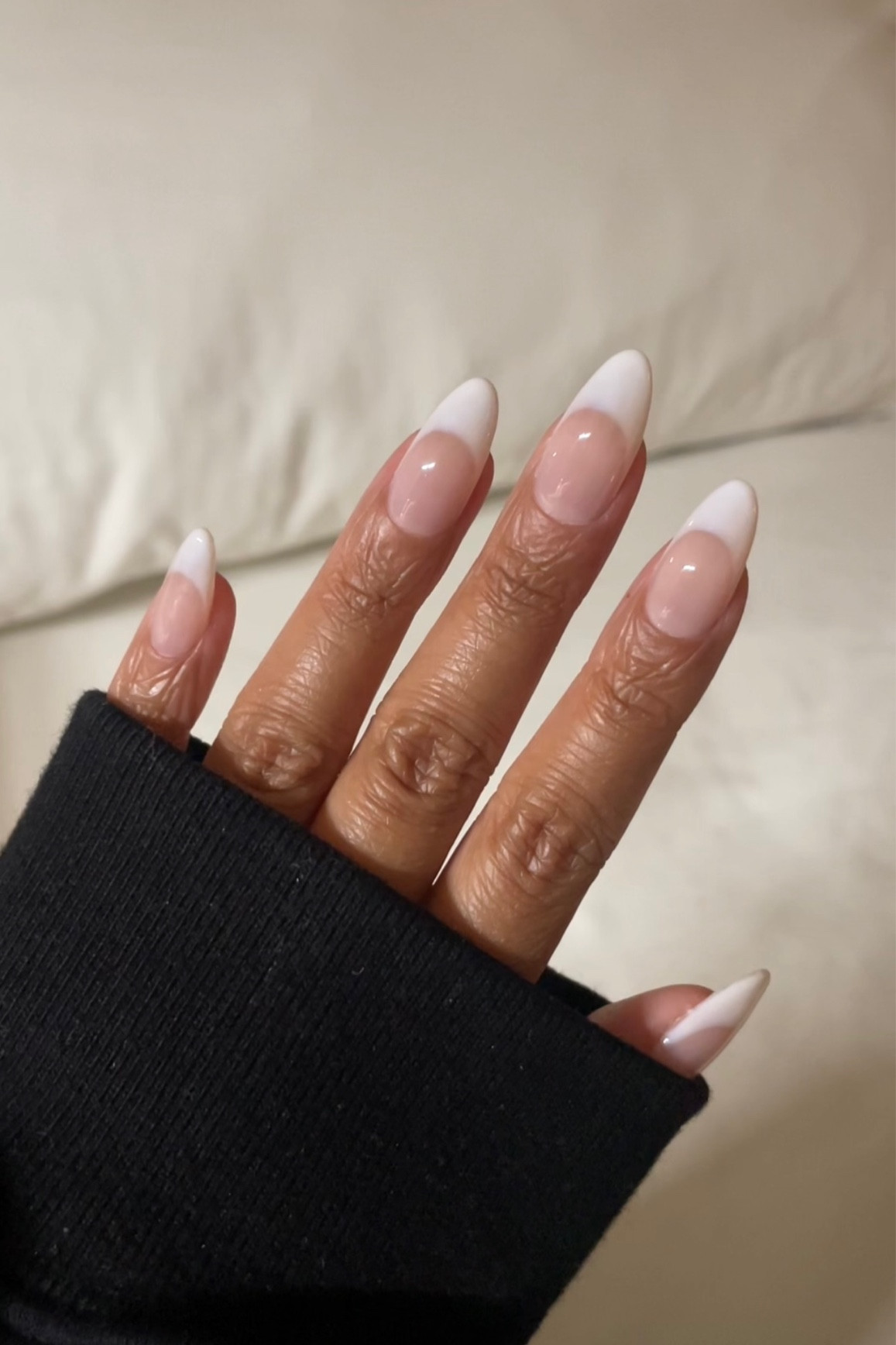 vanilla french nails 🧁