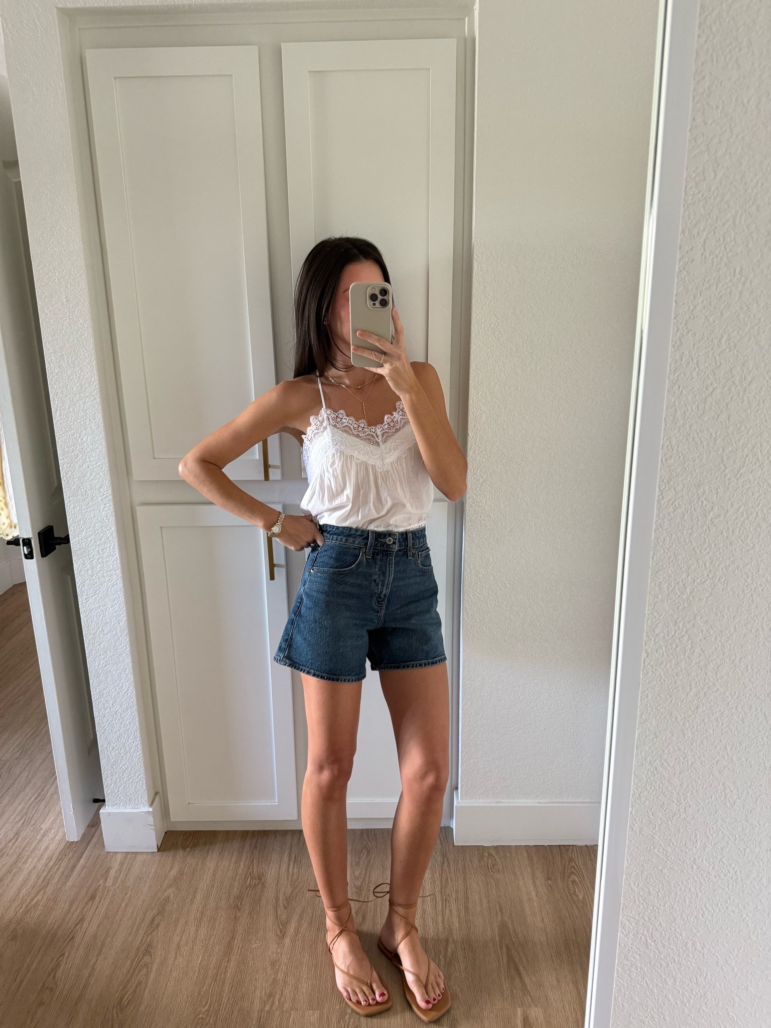 Abercrombie sale! 25-40% Off All Shorts & Swim* + 20% Off Almost Everything Else!**

Use code SHORTSAF for a stackable 15% off on top of the sale! 

I’m 5’7” wearing my usual size 25 curve love in these shorts and XS in the lace tank top!

#LTKootd #LTKgrwm #LTKSaleAlert