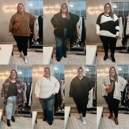 Plus size outfits I brought on a family girls trip to Highlands, NC! Wearing a size 4X/28 in everything. Pieces from Arula, Torrid, Nike, Anthropologie, Old Navy, Lane Bryant, Target, and Madewell! All 3 pairs of glasses are prescription from Warby Parker! Any products that are no longer available, I have linked similar! 

#LTKcurves #LTKHoliday #LTKSeasonal