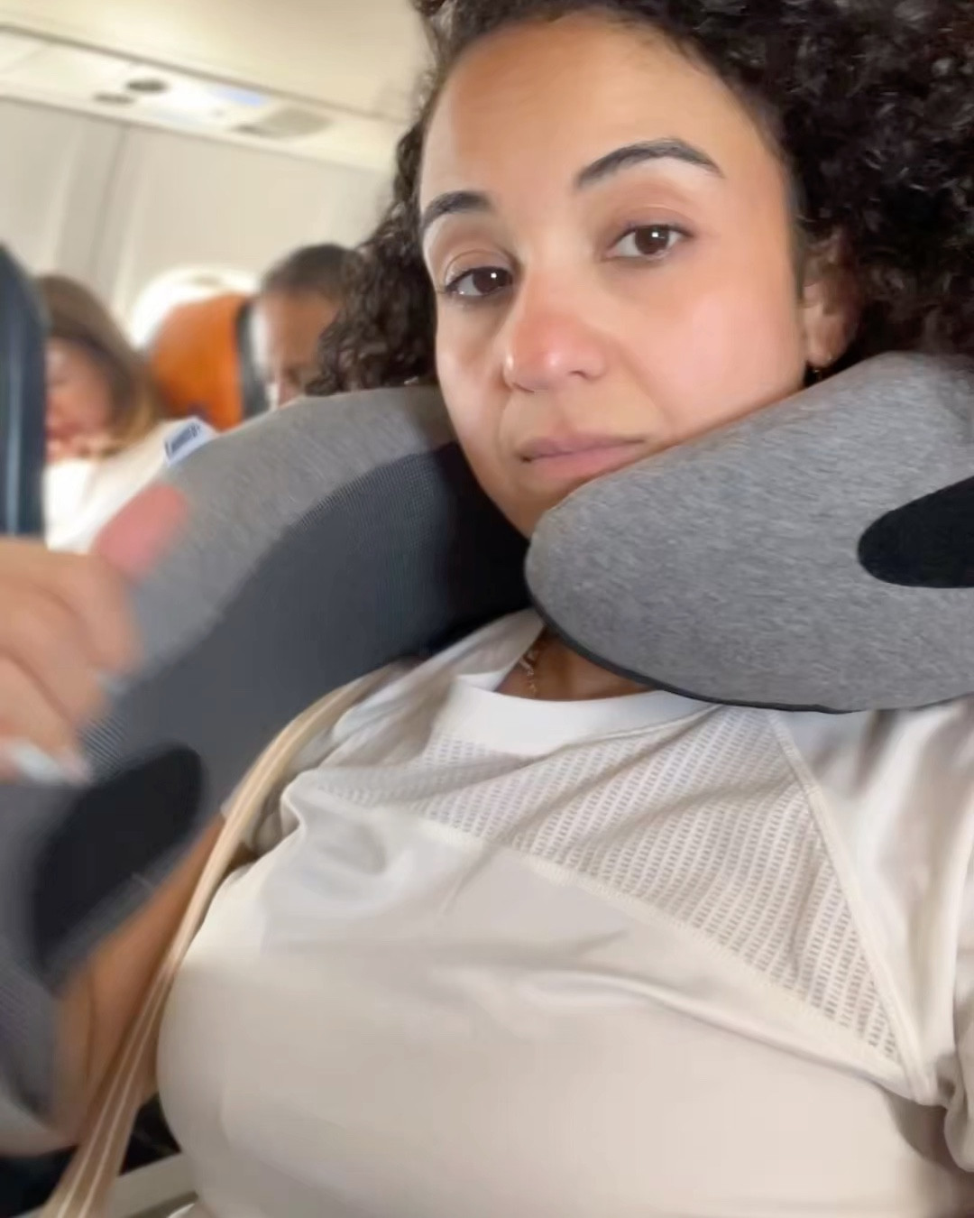 My absolute favorite neck pillow 
Gives great support and super comfortable!
No more ushaped pillows
#travelessentials #neckpillow

#LTKTravel