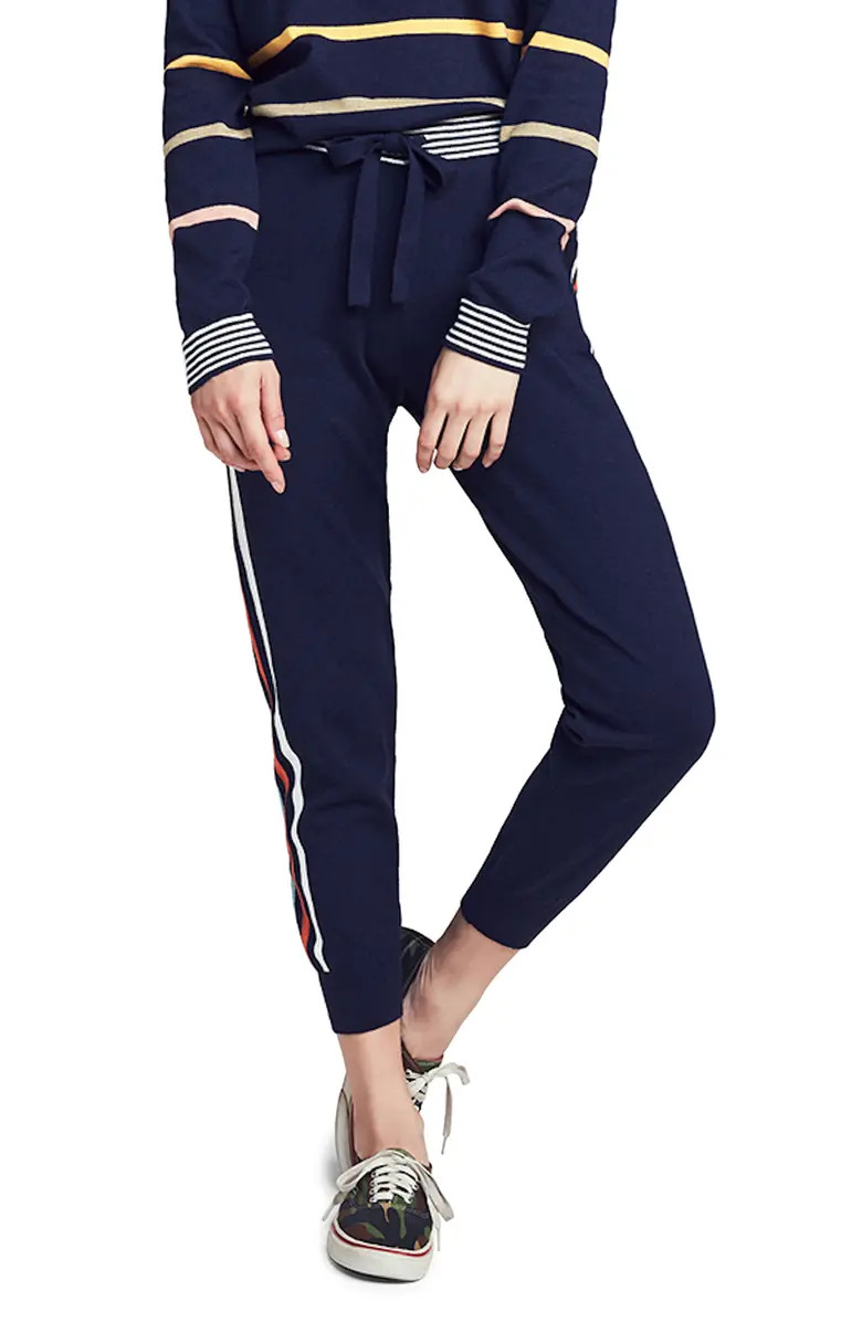 Surf Stripe Cotton & Cashmere Joggers | Nordstrom | Nordstrom