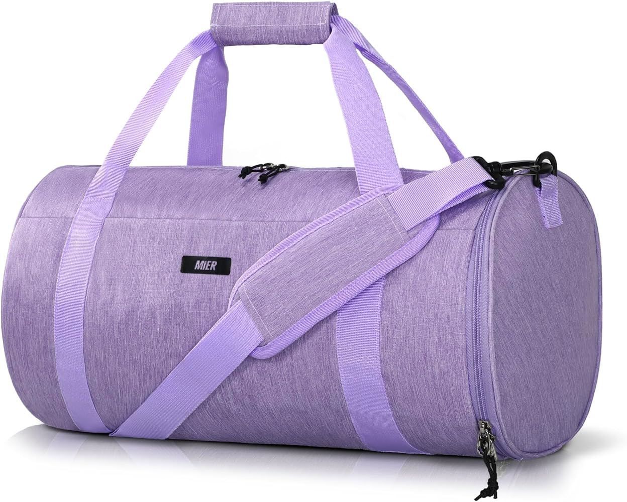 MIER Gym Bag Round Duffle Bag with Shoe Compartment & Wet Pocket, Lightweight Carry on Duffel for... | Amazon (US)