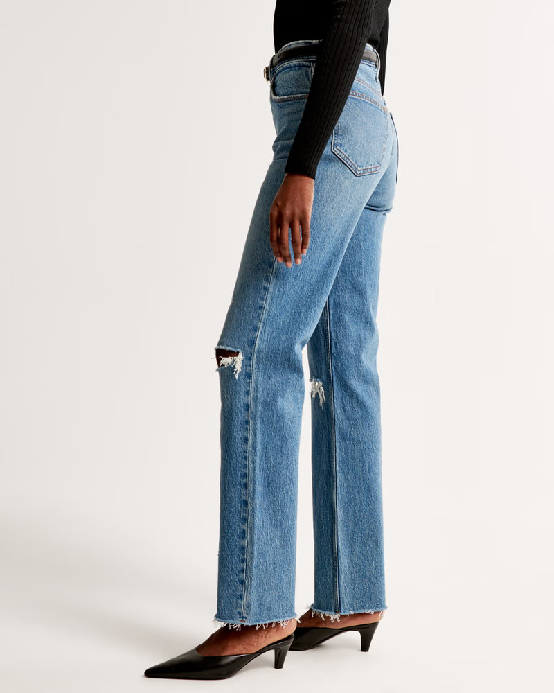 Ultra High Rise 90s Straight Jean | Abercrombie & Fitch (US)