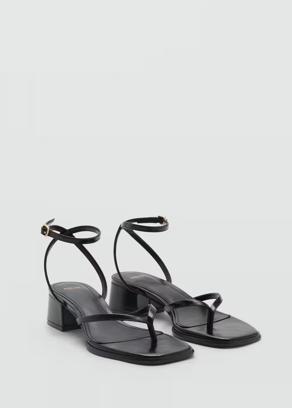 Strappy heeled sandals black - Women - 6½ - MANGO | Mango (US/MX/AU)