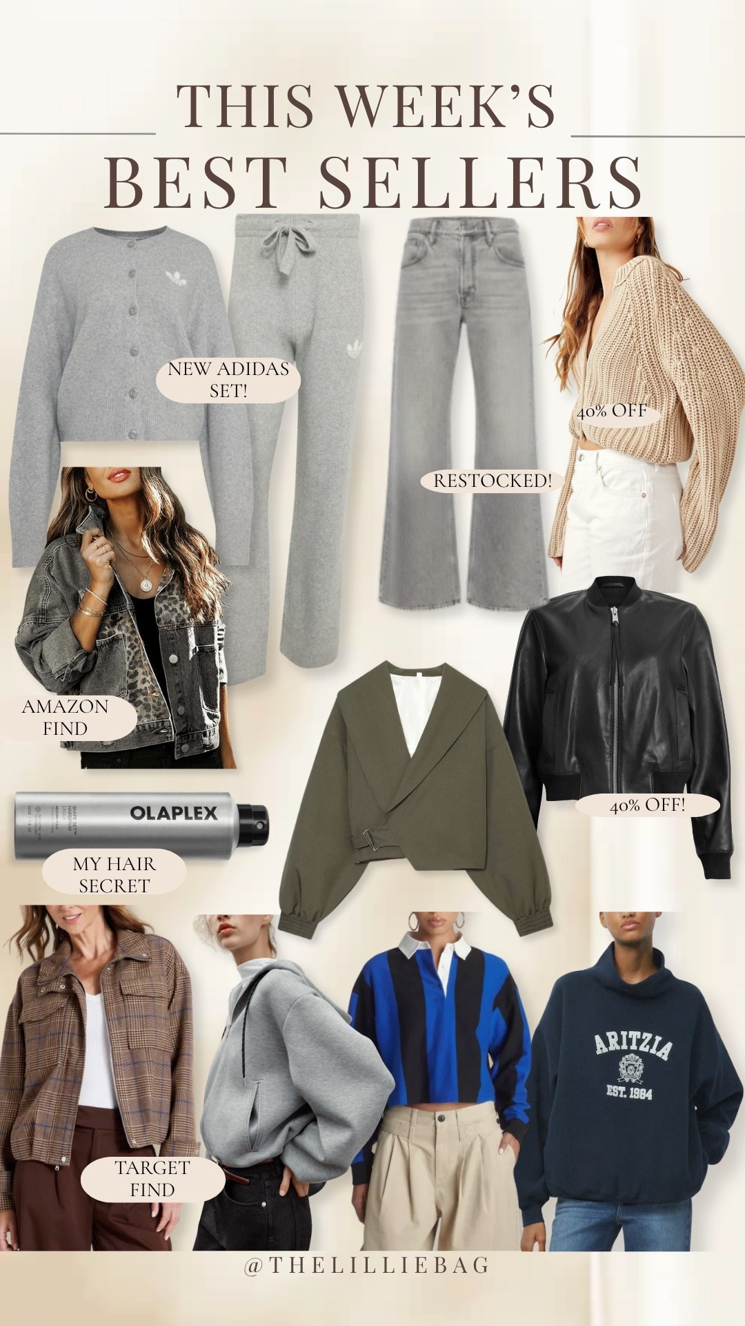 Your most-clicked pieces this week 👀 and apparently we’re ALL ready for fall. The restocked denim, 40% off layers + that Amazon jacket are the standouts I’d grab first!

Best sellers, fall fashion, fall outfits, women’s fall style, Adidas set, wide leg jeans, leather bomber jacket, fall jackets, Amazon fashion

#LTKSeasonal #LTKSaleAlert