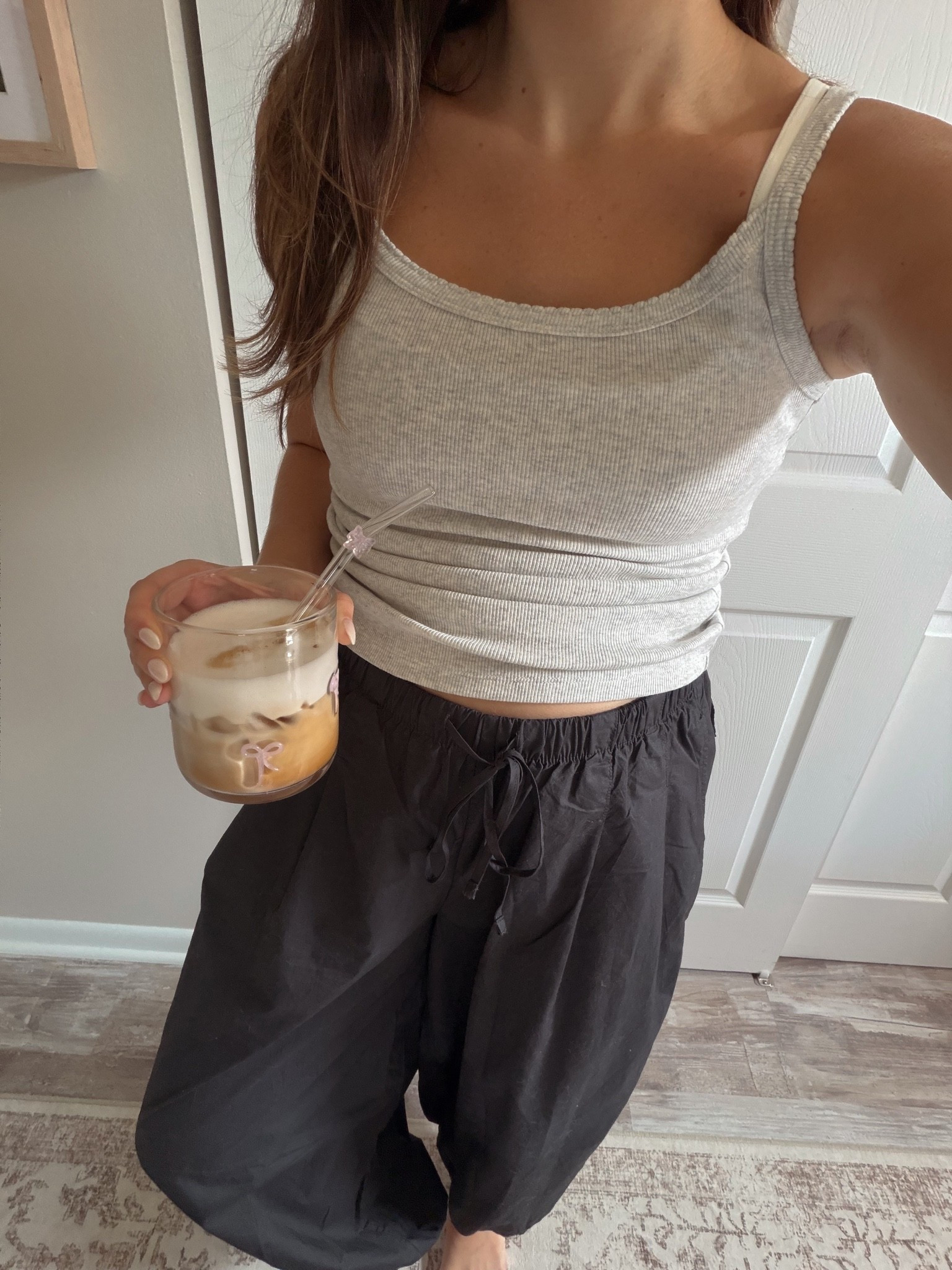 Wearing a small in both!