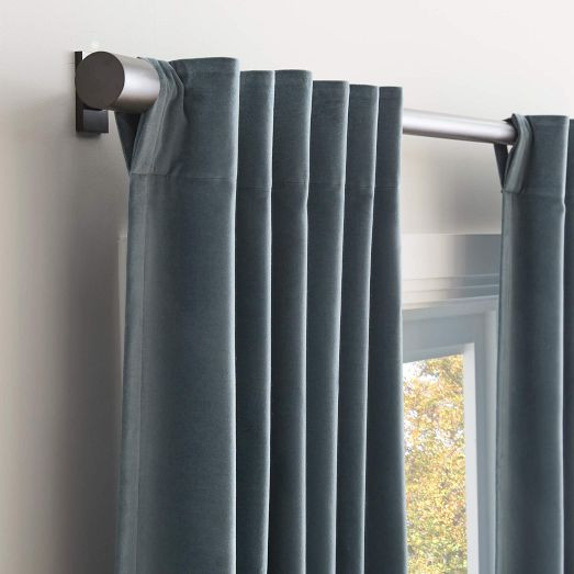 Cotton Velvet Curtain | West Elm (US)