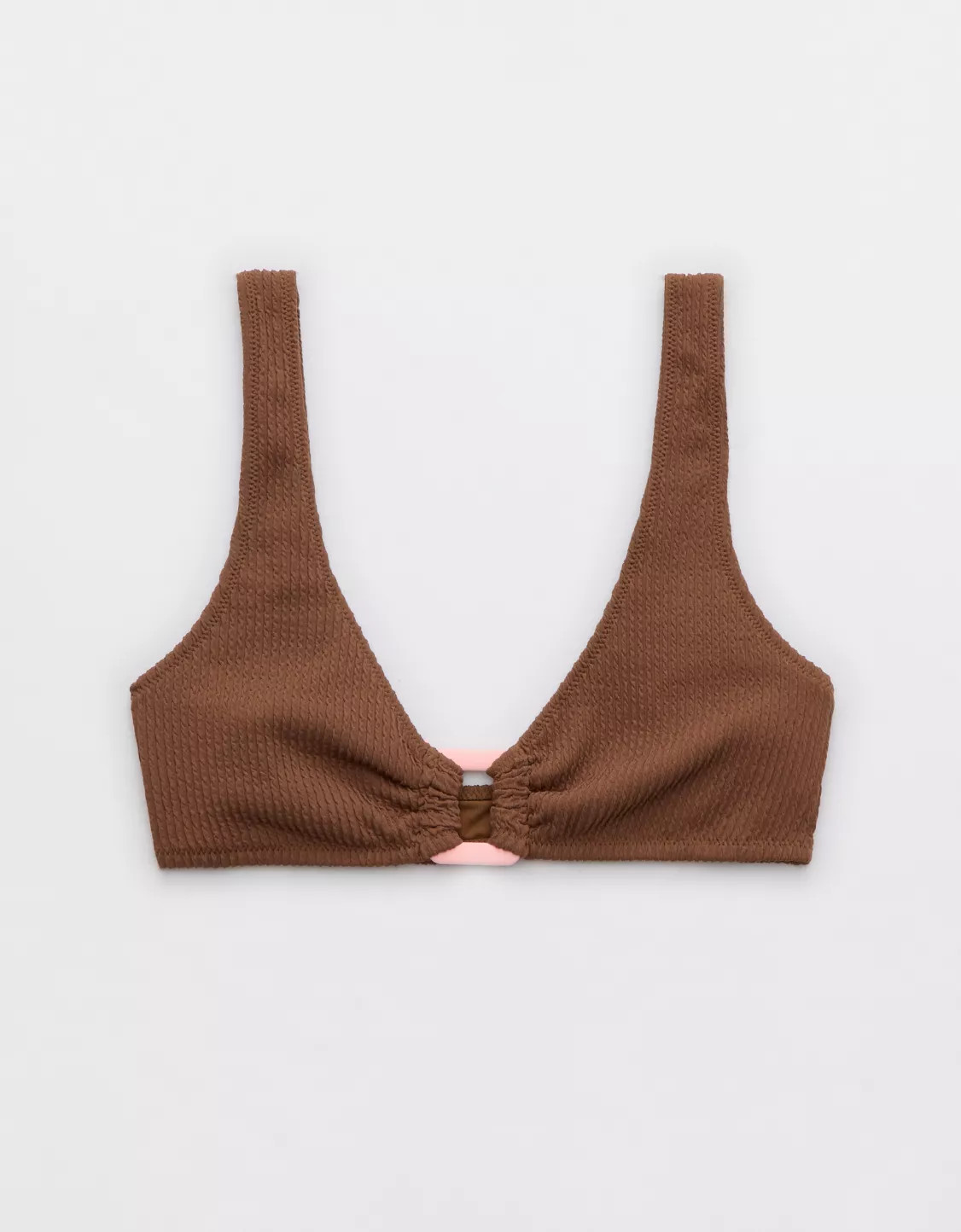 Aerie Crinkle Ring Wide Strap Scoop Bikini Top | Aerie