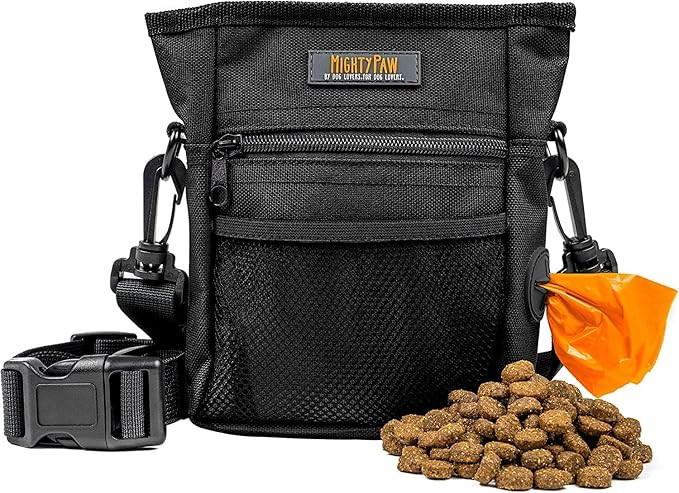 Mighty Paw Dog Treat Pouch | No Spill Magenetic Clasp - Hands-Free Pouches for Training - Pets Tr... | Amazon (US)