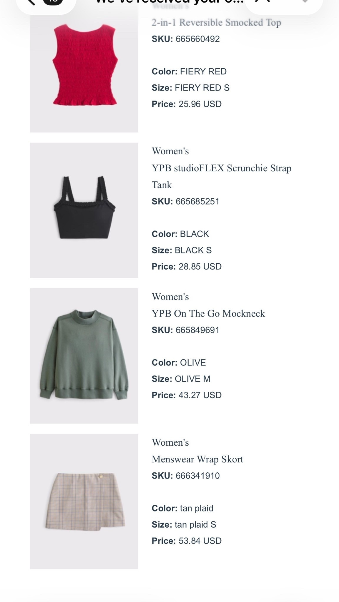 Abercrombie haul // haul // under $100 // sale // spring sale // on sale // Abercrombie // spring haul // leggings // sports bra // denim top // red top // plaid skirt // pullover // sweatshirt 

#LTKootd #LTKfitnessgoals #LTKmorningroutine