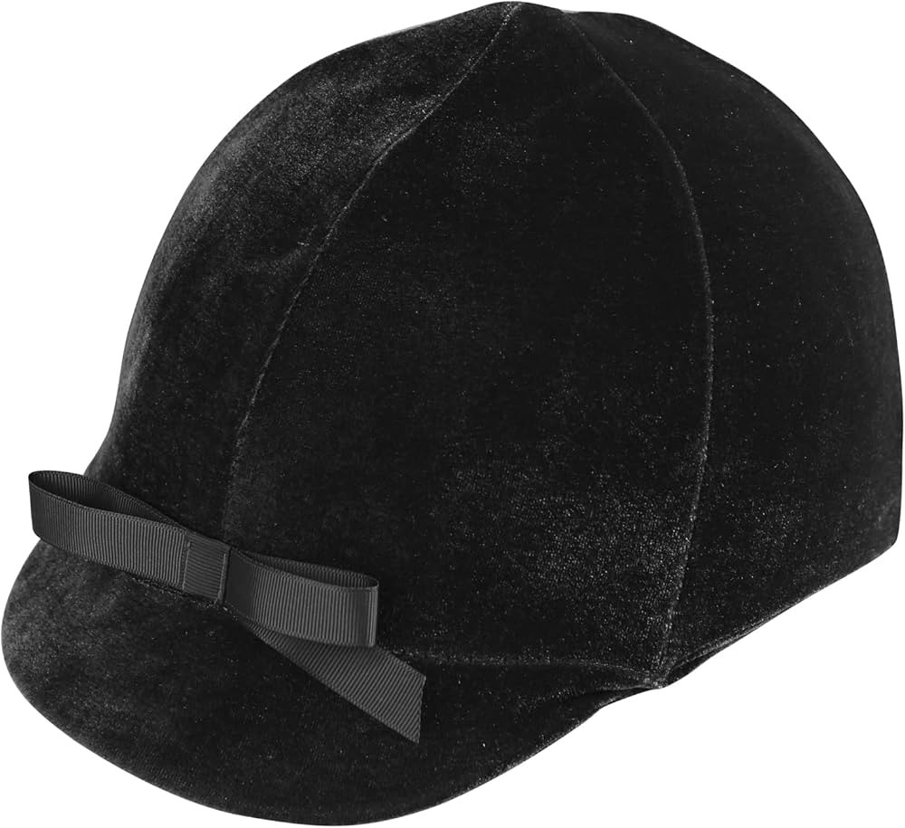 Harrison Howard Equestrian Riding Helmet Cover Sleek Velvet Luxe Hat | Amazon (US)