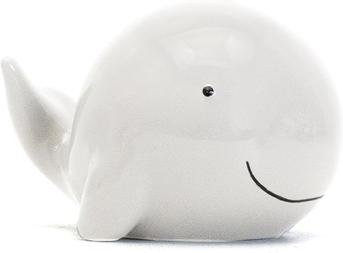 Child to Cherish Ceramic Whale Piggy Bank, White | Amazon (US)