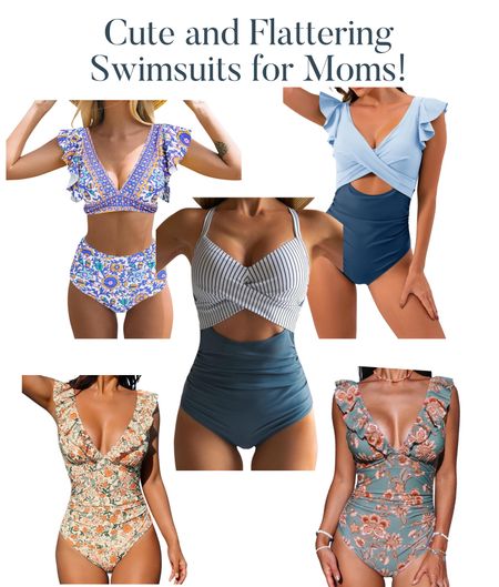 These swimsuits are very cute and flattering. Have and feel very comfortable in them! I wear a medium in all of them. 

#LTKSwim #LTKSeasonal