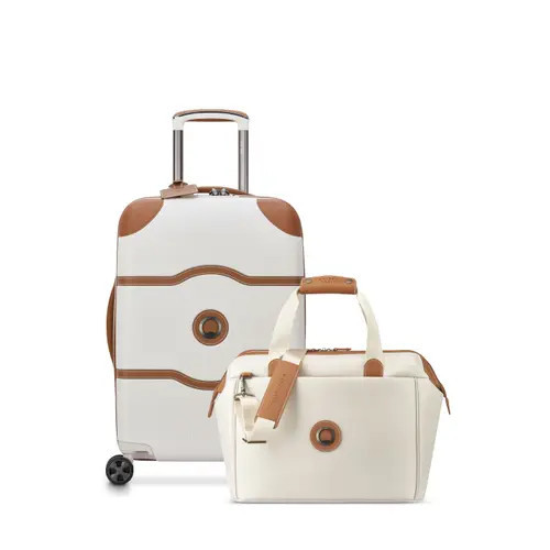 Delsey Paris Chatelet Air 2.0 2 Piece Set Weekender Duffle & 21" Carry On Spinner Luggage in Angora at Nordstrom | Nordstrom