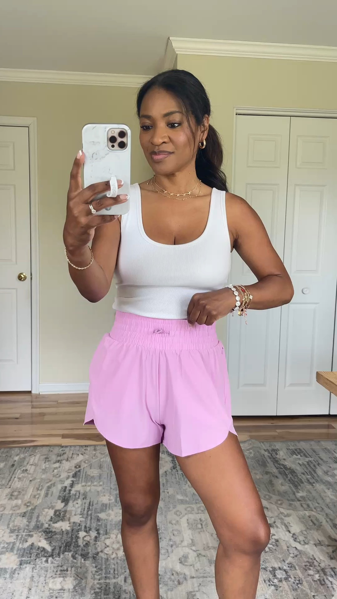Wearing a small in the shorts

#LTKgrwm #LTKootd #LTKOver40