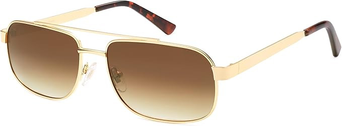 SOJOS Retro Polarized Aviator Sunglasses for Women Men, Vintage Rectangle 70s Style Womens Mens S... | Amazon (US)