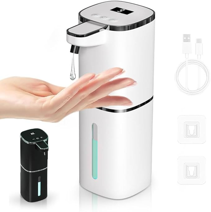 Automatic Liquid Soap Dispenser, 9 Adjustable Levels, 380ml/12.8oz, Auto Touchless Hand Soap or D... | Amazon (US)