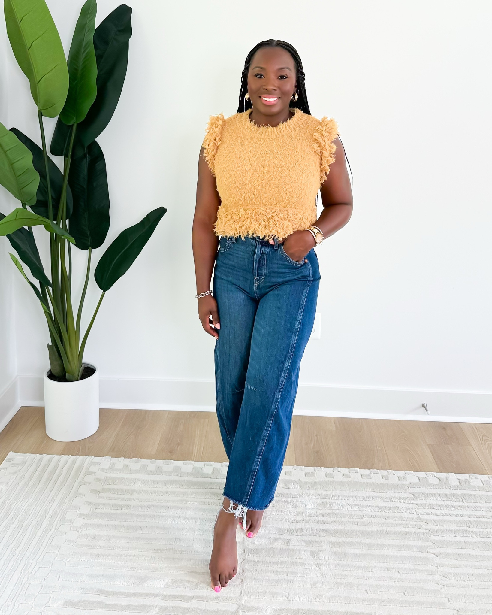 This is the cutest outfit for fall. Barrell jeans with a very unique fall top! Super cute! Zara, target style, fall casual, ootd 

#LTKSeasonal #LTKWorkwear #LTKFindsUnder50