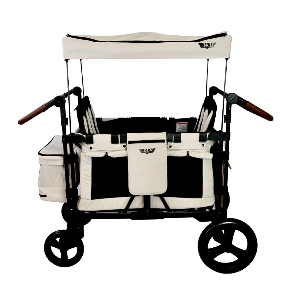 Keenz XC 2.0 Luxury Comfort 2 Passenger Stroller Wagon - Cream | REBEL (formerly Rebelstork)