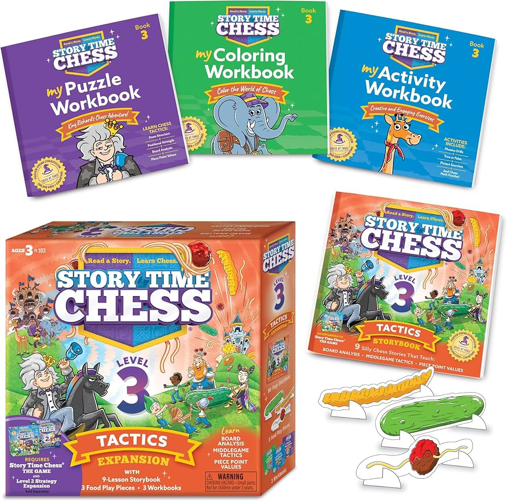 Story Time Chess - Chess Sets (Level 3 Tactics Expansion) Chess for Kids, Chess Game Toddlers, Le... | Amazon (US)
