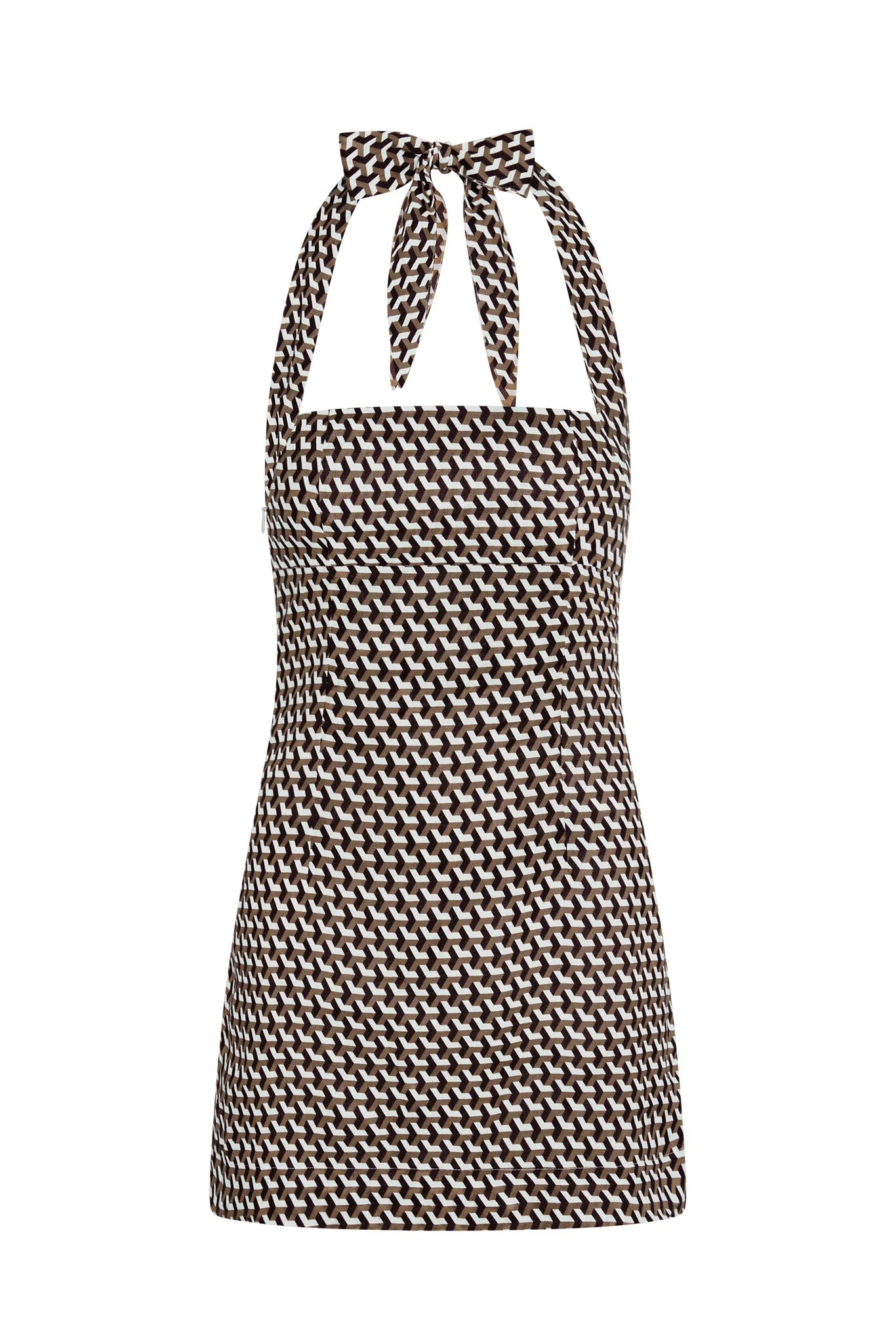 Montserrat Mini Dress - Husk Geo | Monday Swimwear