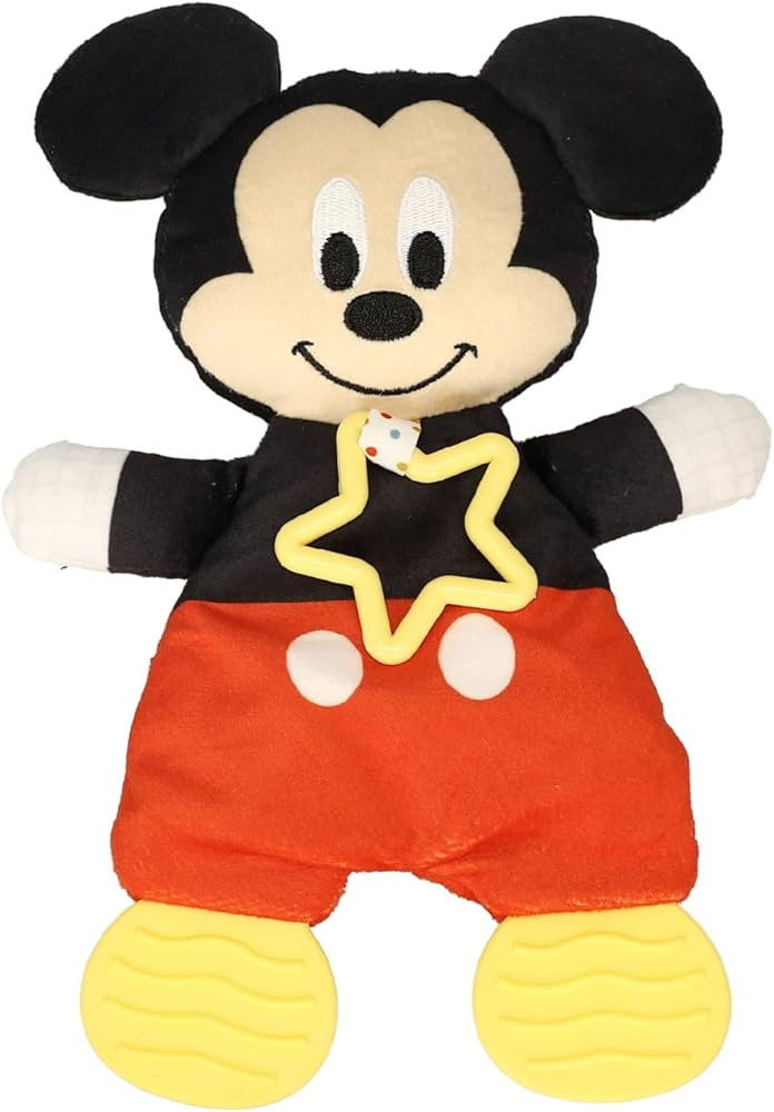 Kids Preferred Disney Baby Mickey Mouse Plush and Sensory Crinkle Teether Toys for Newborn Baby B... | Amazon (US)