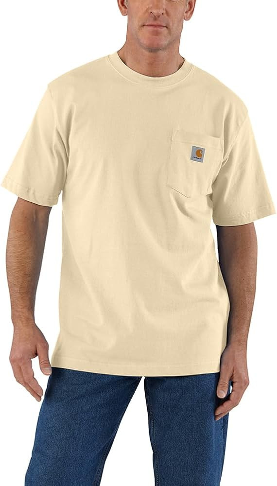 Carhartt Men's Loose Fit Heavyweight Short-Sleeve Pocket T-Shirt | Amazon (US)