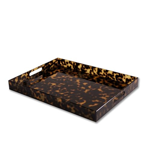 VIDA Acrylic Tortoise X-Large Tray with Handles | Amazon (US)