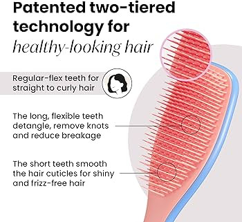 Tangle Teezer Ultimate Detangler Hairbrush for Dry & Wet Hair, Eliminates Knots & Reduces Breakag... | Amazon (US)