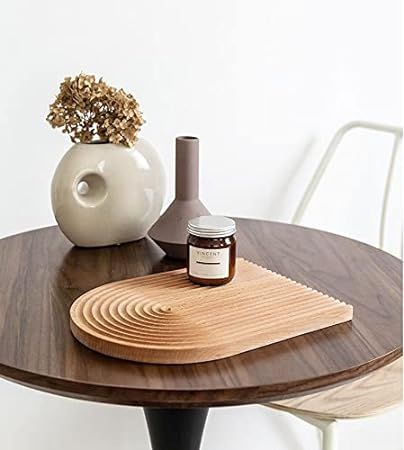 Decorative Wood Cutting Board, Wooden Board for Kitchen / Shelf / Home Decor (Sector) | Amazon (US)