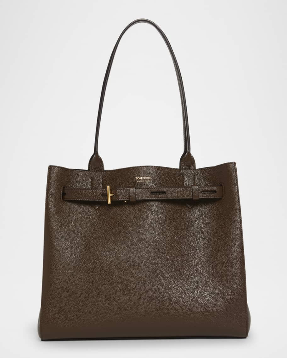 TOM FORD Audrey Medium Tote Bag in Grain Leather | Neiman Marcus
