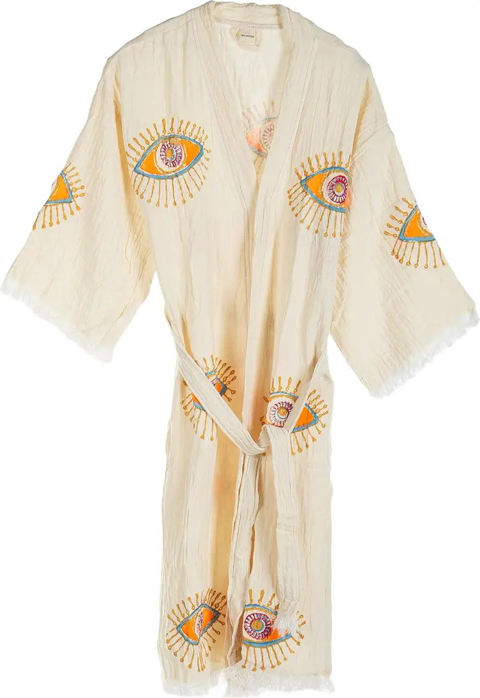 Forever & Always Shoes Aria Evil Eye Handmade Cotton Kimono | Nordstrom | Nordstrom
