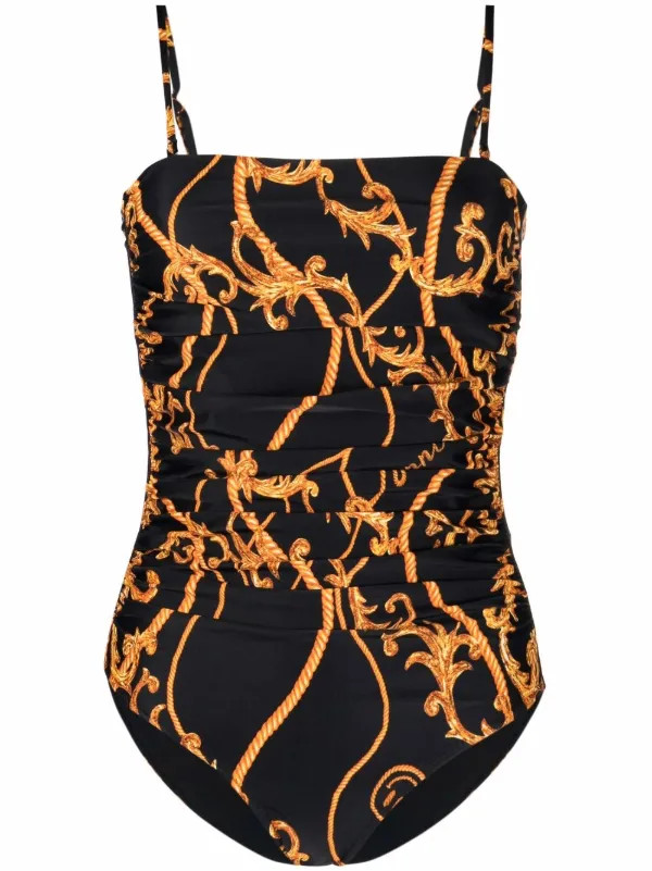 baroque-print one-piece swimsuit | Farfetch Global